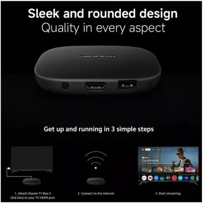 Xiaomi Mi TV Box S 3rd Generation – 4K Ultra HD Streaming Media Player